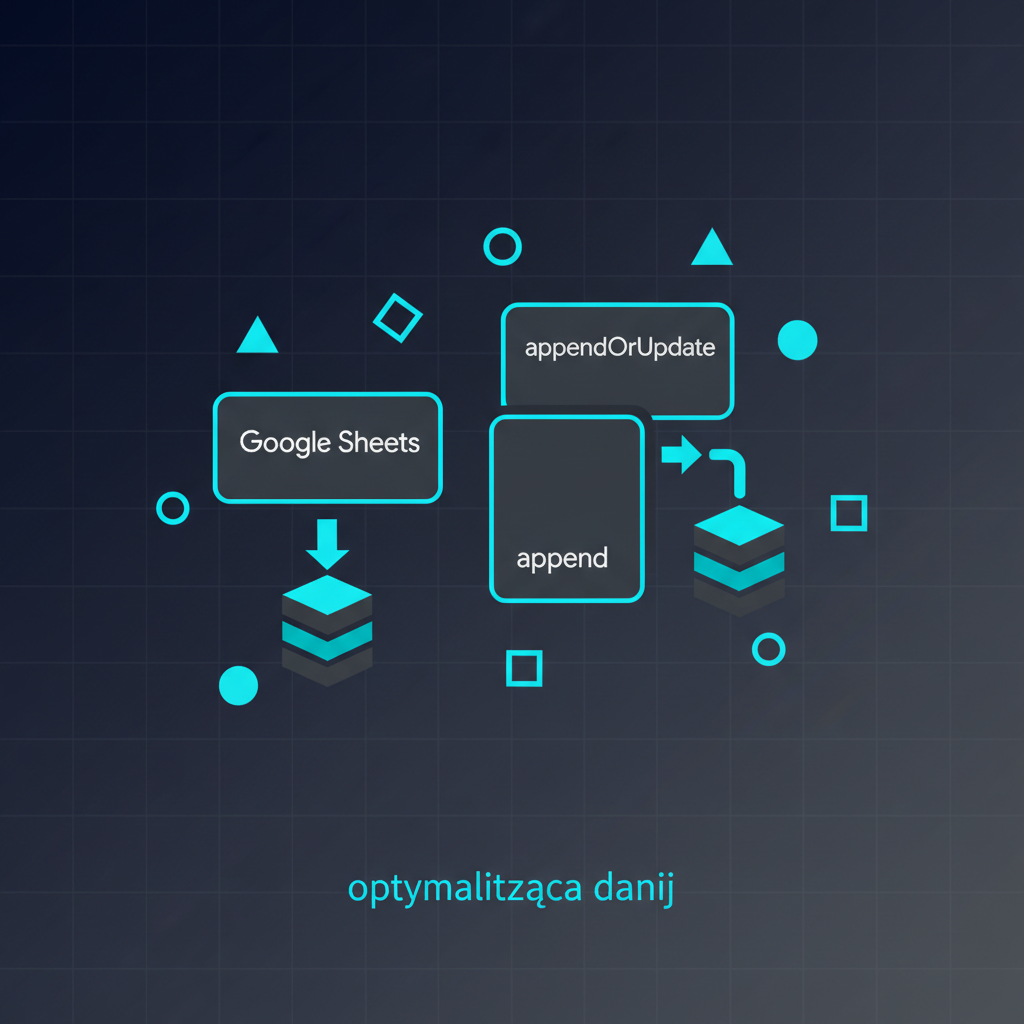 Google Sheets w n8n: append, appendOrUpdate i optymalizacja danych
